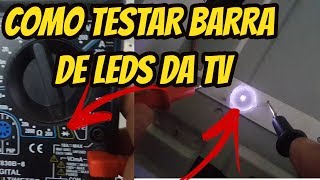 COMO TESTAR BARRA DE LEDs DA TV panasonic Tc42as610b [upl. by Rustin268]