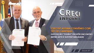 CRECISP assina convênio com TRT de Campinas  CRECI Informa 871 [upl. by Eyt350]