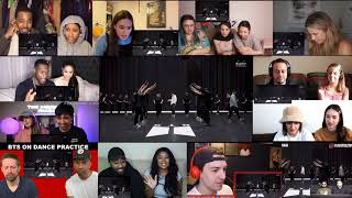 CHOREOGRAPHY BTS 방탄소년단 ‘ON’ Dance Practice Reaction Mashup [upl. by Nazay713]