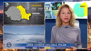 Stirile Kanal D  AVERTIZARE DE VREME REA UNDE VA LOVI CICLONUL POLAR  Editie de seara [upl. by Aneerehs]