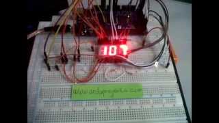 Arduino Projects 08  Seven Segment Counter 0999 [upl. by Jerrold38]