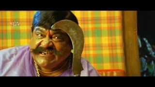 Sundar Raj Funny Explaination about Temple Comedy Scenes  Chellidaru Sampigeya Kannada Movie [upl. by Halian303]