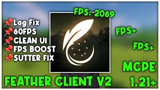 Feather Client V2 For MCPE 121 FPS BOOST [upl. by Anoed787]