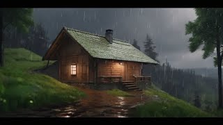 DEEP SLEEP  Heavy Rain on a Tin Roof for Sleeping heavy rain on tin roof with thunder rain sounds [upl. by Lancelle]