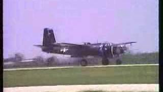 B26 Crashes After Engine Failure During Take Off Roll at 1993 Kankakee Air Festival [upl. by Marylou]