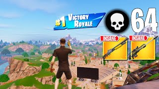 64 Elimination Solo Vs Squads Wins Full Gameplay Fortnite Chapter 5 [upl. by Suoivatco616]