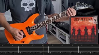 Sepultura  Roots Bloody Roots Guitar Cover  Screentabs [upl. by Haidebez178]