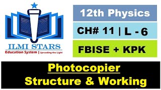 Structure and Working of Photocopier Applications of Electrostatics Class 12th Physics [upl. by Artemla]