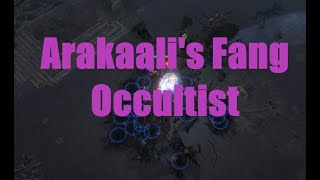 Arakaalis Fang Poison Occultist  T16 Dunes  Minotaur  build showcase  324 Necropolis HC [upl. by Ellenar]