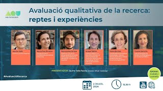 DIRECTE  0207 1530 H  Avaluació qualitativa de la recerca reptes i experiències [upl. by Ainyt]