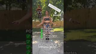 Jumprope Challenge at 62 cardio 1000 jumps in 10 mins [upl. by Flanders]