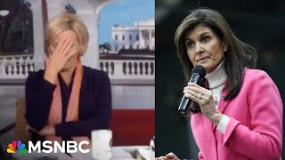 I just cant Mika reacts to Haley saying shes not followed Trumps sexual abuse case [upl. by Eckblad]