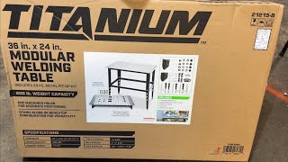 Harbor freight welding table ￼ [upl. by Brendis161]