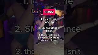 electric cowboy dance hall pros versus cons for line dancing and swing dancing countrydancing [upl. by Kilbride]