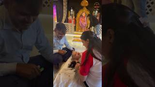 Love and Tradition Sai Mandir Tonsure Ceremony for Baby Boy Blessings mundan Indian culture [upl. by Alexandro]