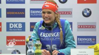 Hochfilzen2017 Womens Sprint Press Conference [upl. by Eleanor94]