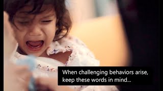 When challenging behaviors arise keep these words in mind [upl. by Bland]