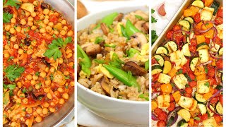 3 Healthy Vegetarian Dinner Recipes  Healthy Meal Plans 2020 [upl. by Violet]