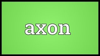 Axon Meaning [upl. by Yraillih729]