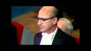 Milton Friedman interrupted by leftwing activist at the Nobel prize ceremony [upl. by Ngo]