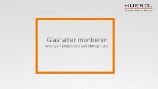 Glashalter schnell und einfach montieren [upl. by Launam]