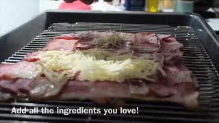 Bacon Crust Pizza  Best Keto Pizza Recipe [upl. by Nnyltiak]