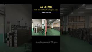 XY Screen highend Electric Motorized Floor Rising Projector Screen  projectorscreen screen [upl. by Krell441]