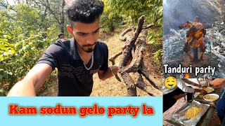 Kam sodun gelo party la ani bnavli tanduri 🍗 🤤dailyvlog vlog lavesh patil [upl. by Ardeth]