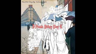 Paris Streets  Rainy Day  Calming PaintbyColor Art [upl. by Anoblav922]