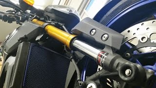 rebuilding the front forks on the FZ09 [upl. by Sisco862]