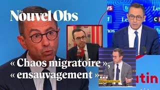 Bruno Retailleau ministre de lIntérieur  son discours radicalement à droite sur limmigration [upl. by Harlene]