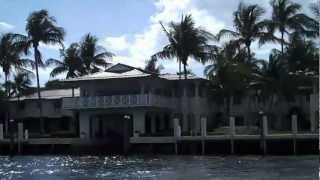 Boating down the Intracostal Waterway in Boca Raton to Lake [upl. by Gwenni]