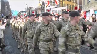 1st FUSILIERS HOME COMING PARADE NEWCASTLE [upl. by Hterag]