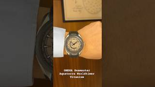 OMEGA Seamaster Aquaterra Worldtimer Titanium lugaro watch wristwatch omega luxury [upl. by Ayifas]