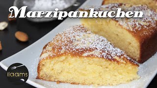 Saftiger Marzipankuchen  Leckerer Rührkuchen [upl. by Bonar]