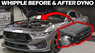 2024 Mustang GT Whipple Install  Before and After Dyno Numbers [upl. by Mccallion]