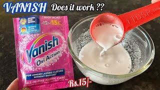 Vanish Oxi Action Stain Remover Powder Review  How to use Vanish Powder [upl. by Seilenna29]