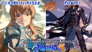 Tier3KatalinaSubVira VS RowletSigfried Ranked Set Granblue Fantasy Versus RisingPC [upl. by Ingar308]