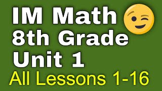 😉 8th Grade Unit 1 All Lessons 116  Rigid Transformations and Congruence  Illustrative Math [upl. by Airotciv]