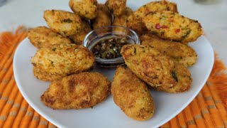 Receta fácil de CROQUETAS DE ARROZ Deliciosas y crujientes [upl. by Rednas48]