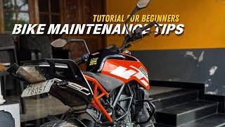 Bike Maintenance Tips For Beginners  Malayalam  Arunzloop Motovlogs [upl. by Mahda]