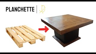 Comment faire une table basse en bois de palette 12 Projet du dimanche 10 [upl. by Arika44]