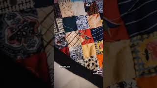 Antique postage stamp quilt is done 80 hours hand sewing and 100 hours total in this quilt [upl. by Zeni]