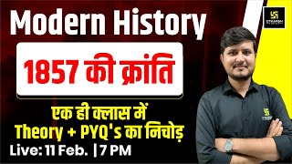 Modern History  1857 Revolt In India  1857 की क्रांति   Complete Theory amp PYQ  By Bharat Sir [upl. by Steinberg]