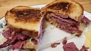 Rubin Sandwich  Grilled Corned Beef with Swiss Cheese  Best I Ever Tasted  The Hillbilly Kitchen [upl. by Lanta676]