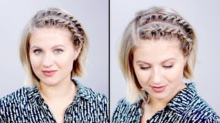 Hairstyle Of The Day SUPER EASY Rope Braid Twists Short Hairstyle  Milabu [upl. by Ettessil595]