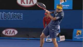 Ballboy Takes A Shot From Alexander Kudryavtsev  Australian Open 2012 [upl. by Columbine]