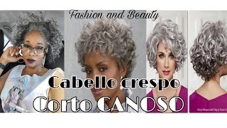 CORTES CABELLO RIZADO CORTO CANOSO MUJERES DE DIFERENTE EDAD 🌸 [upl. by Romola]