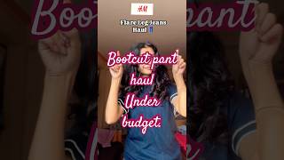 HampM flared dark blue jeans haul subscribe viralvideos trending bootcutjeans flaredjeans [upl. by Llewxam]