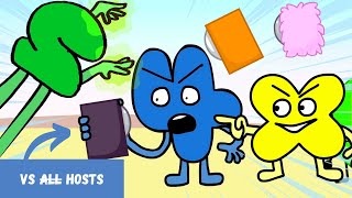 Announcer vs All Hosts All Episodes 14  BFDI 1v1 [upl. by Ahsinrat285]